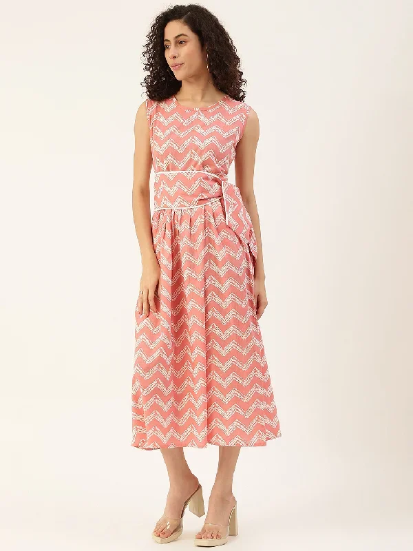 pink-off-white-printed-pure-cotton-a-line-dress-with-belt