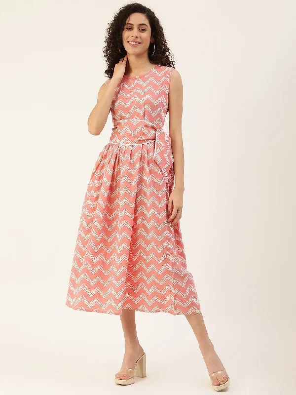 pink-off-white-printed-pure-cotton-a-line-dress-with-belt