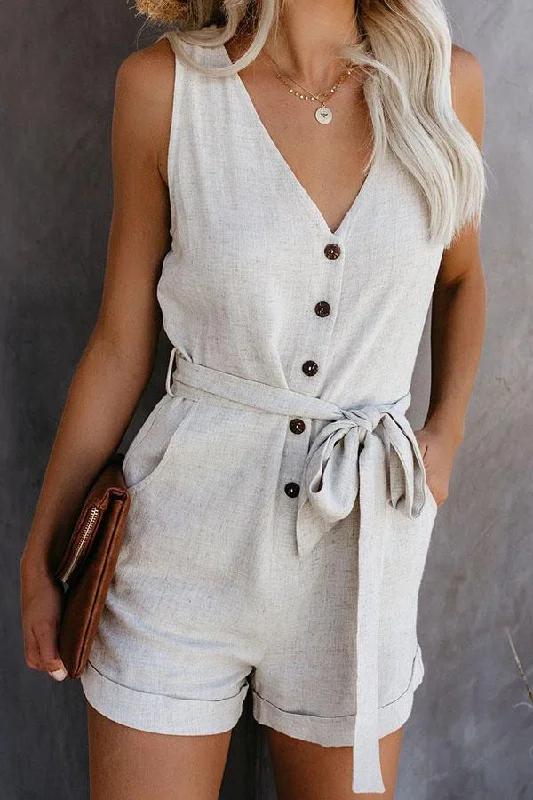 pocketed-button-down-tie-romper