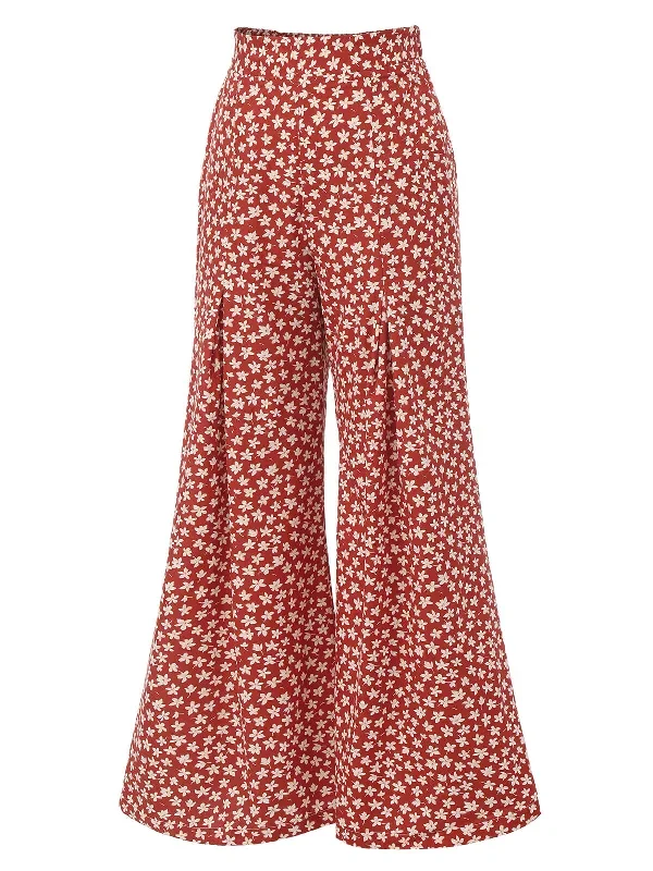 red-1940s-high-waist-floral-wide-leg-pants