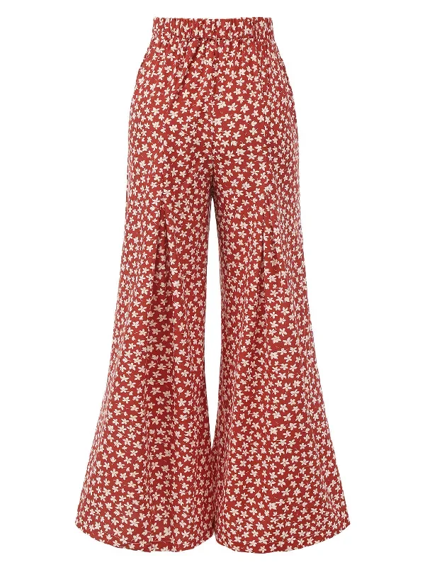 red-1940s-high-waist-floral-wide-leg-pants