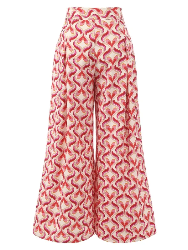 red-1960s-heart-op-art-wide-leg-pants