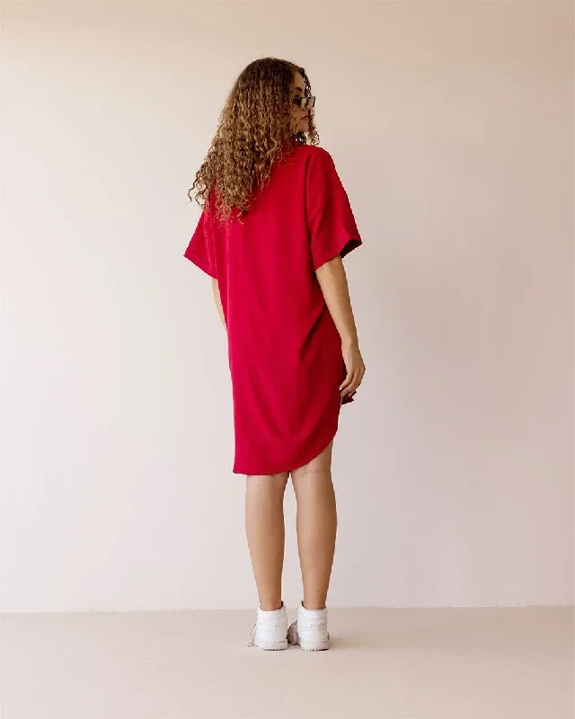 red-shirt-dress