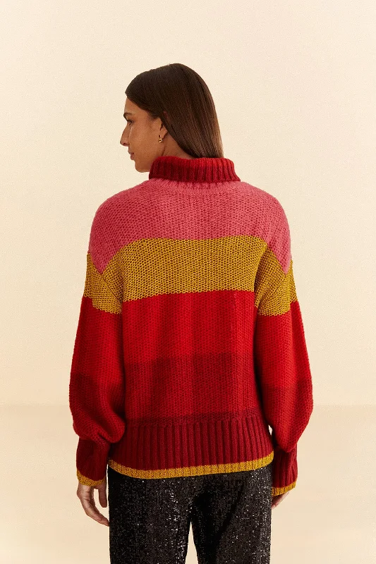 shiny-stripes-knit-sweater