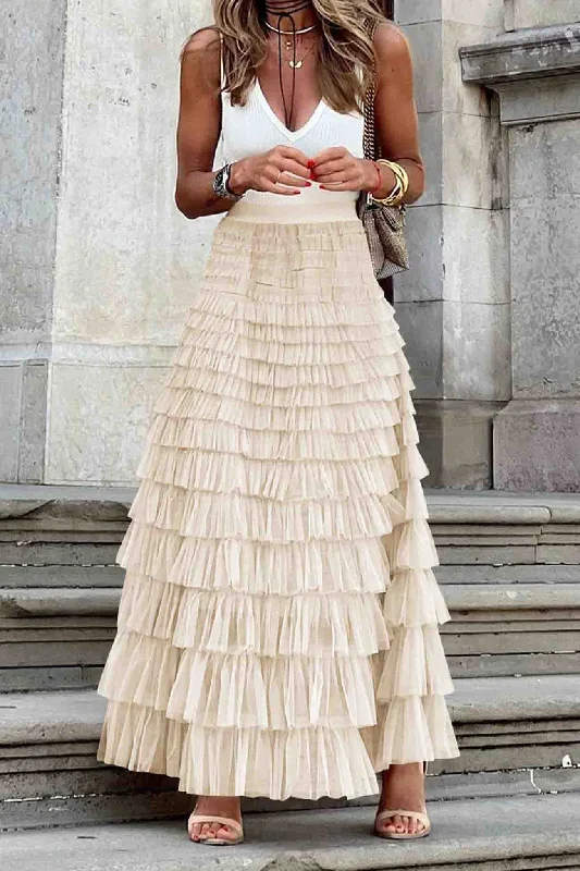 solid-color-mesh-tiered-skirt-1