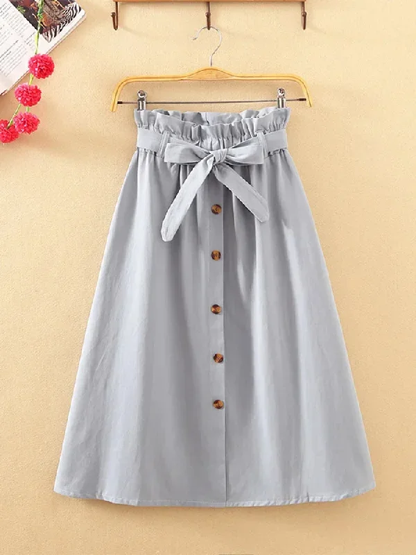 summer-autumn-skirts-womens-2024-midi-knee-length-korean-elegant-button-high-waist-skirt-female-pleated-school-skirt