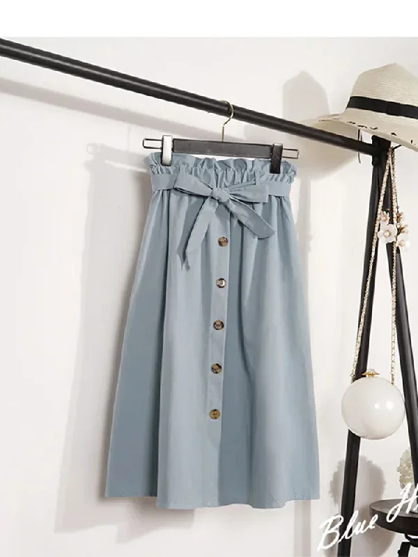 summer-autumn-skirts-womens-2024-midi-knee-length-korean-elegant-button-high-waist-skirt-female-pleated-school-skirt