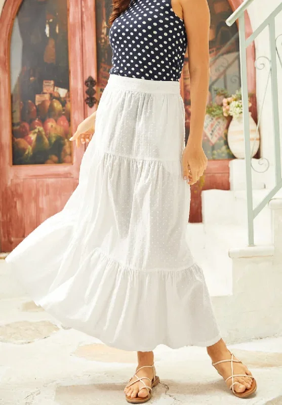 Taste of Tuscany Tiered A-Line Skirt