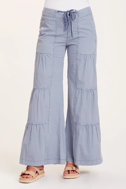 Terraced Wide Leg Pant