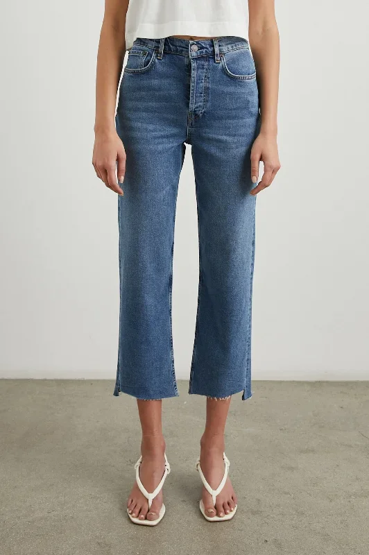 TOPANGA CROP STRAIGHT - PURE INDIGO