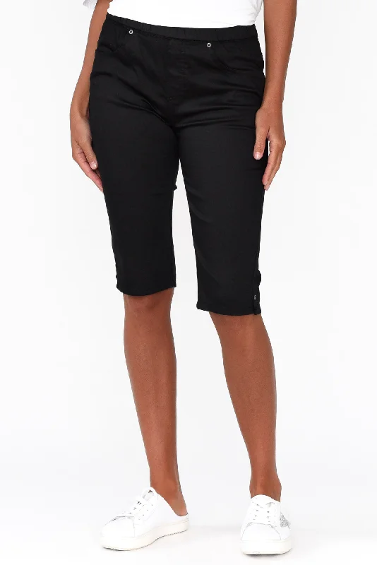 Tora Black Stretch Shorts