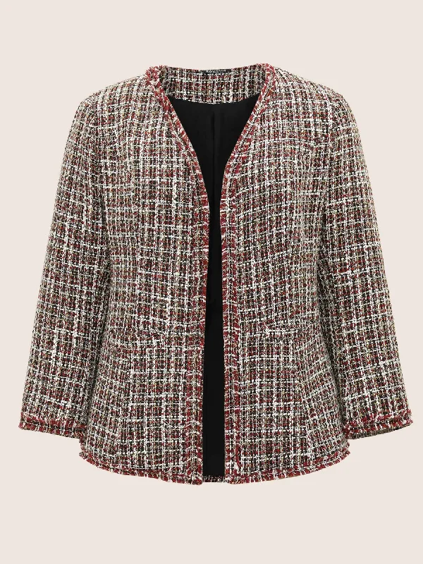 tweed-fuzzy-trim-pocket-open-front-jacket