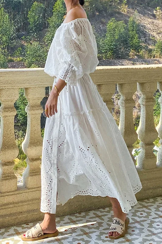 white-embroidered-lace-pleated-skirt